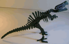 Spinosaurus Dinosaur 3d Puzzle Free DXF File