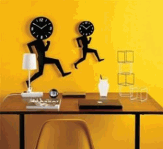 Sport Wall Clock For Laser Cut Plasma Free DXF File