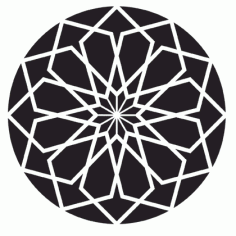 Square Rose Free DXF File