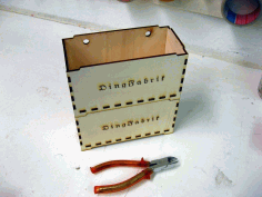 Stackable Box 4mm Plywood Laser Cutting Template Free DXF File