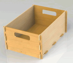 Stackable Box Material 4 Mm Tackable Box For Laser Cut Free DXF File