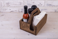 Stand For Spices And Napkins With Handle Free Vector File