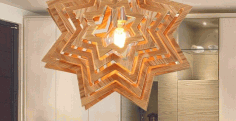 Star Chandelier Lamp For Laser Cutting Free Vector File, Free Vectors File