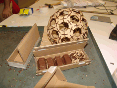 Star Wars Death Star Lamp Laser Cut Template Free DXF File