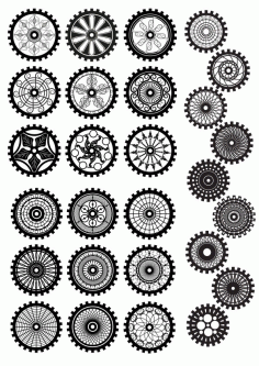 Steampunk Gears Free Vector File