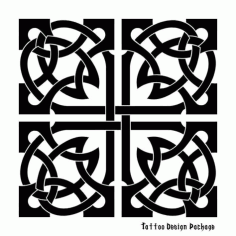 Stencil Design Square Free DXF File