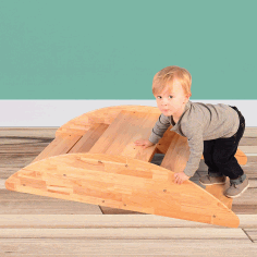 Step Rocking Boat For Children For Laser Cut Free Vector File