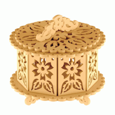 Storage Basket Round shk0006 Free DXF File