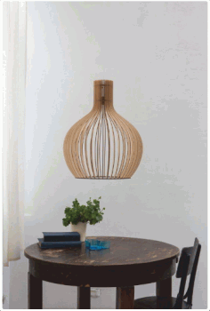 Stylish Lamp 3d Puzzle Plan Template Free Vector File