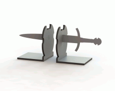 Sword Book Support Laser Cut For Laser Cut Free Vector File, Free Vectors File