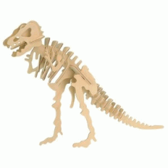 t. Rex 3d Puzzle Free DXF File