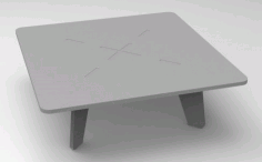 Table 750x750x350 Free DXF File