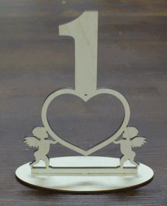 Table Numbers For Laser Cut Free Vector File