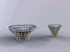 Table Round Twisted .5in No Gap Free DXF File