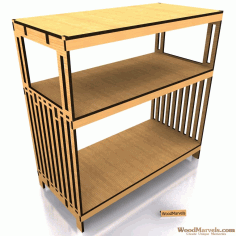 Table Serving Model Flat Free DXF File