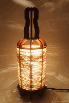Tabletop Night Light Lantern Plywood 3mm For Laser Cutting Free DXF File