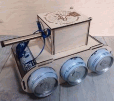 Tank Beer Holder For Laser Cut Free DXF File