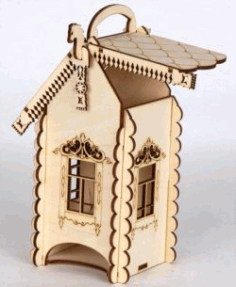 Tea House For Laser Cut Free DXF File