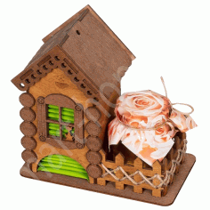 Tea House Laser Cutting Template For Laser Cut Free Vector File