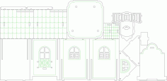 Tea House Layout 2 For Laser Cut Free Vector File