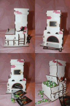 Tea House Template For Laser Cut Free Vector File