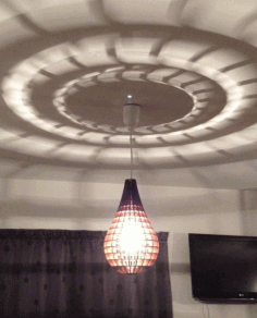 Tear Drop Pendant Lamp Template Free DXF File