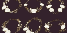 The Flowers Border Frame Free Vector File