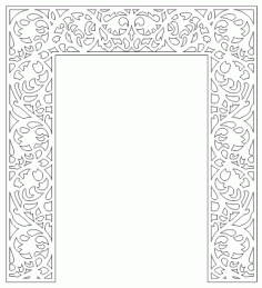 The Pattern Of The Partition Of The Altar For Laser Cut Cnc Free DXF File