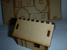 Tiny Laser Cut House Free DXF File