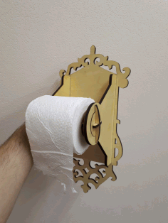 Toilet Paper Holder For Laser Cut Free Vector File, Free Vectors File
