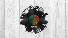 Tokyo Wall Clock Free Vector File