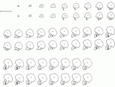 Totenschaedel 2mm-blech Skulls Free DXF File