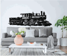 Train Locomotive Wall Decor Free Vector File