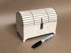 Treasure Box Laser Cut Template Free DXF File