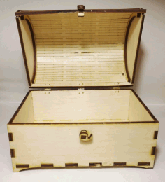 Treasure Chest 4mm Laser Cut Free Vector File