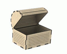 Treasure Chest Jewelry Box Laser Cut Free Vector File