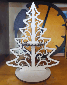 Tree Napkin Holder For Laser Cut Free Vector File