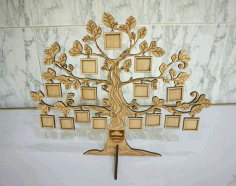 Tree Photo Frame Template For Laser Cut Free Vector File