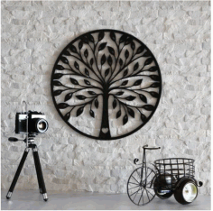 Tree Wall Decoration Free Vector File