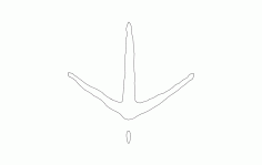 Turkey Tracks Free DXF File