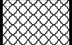 Turkish Pattern Art Free DXF File