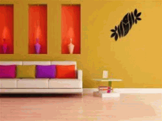 Twisted Wall Clock For Laser Cut Plasma Free DXF File