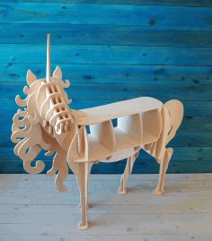 Unicorn Shelf 10mm Laser Cut Cnc Plans Free DXF File