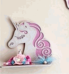 Unicorn Shelf For Laser Cut Free DXF File