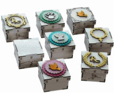 Unique Gift Box Model For Laser Cut Free DXF File