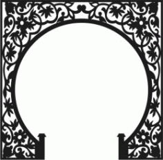 Unique Pattern For The Partition Of The Altar For Laser Cut Cnc Free DXF File