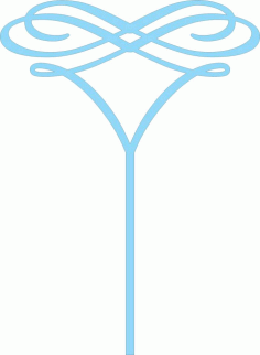 Valentine Cake Topper Design Free DXF File