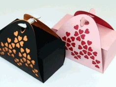 Valentines Day Gift Box Template For Laser Cut Free Vector File, Free Vectors File
