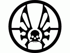 Vampier Skull Free DXF File