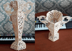 Vase Laser Cut Free Vector File